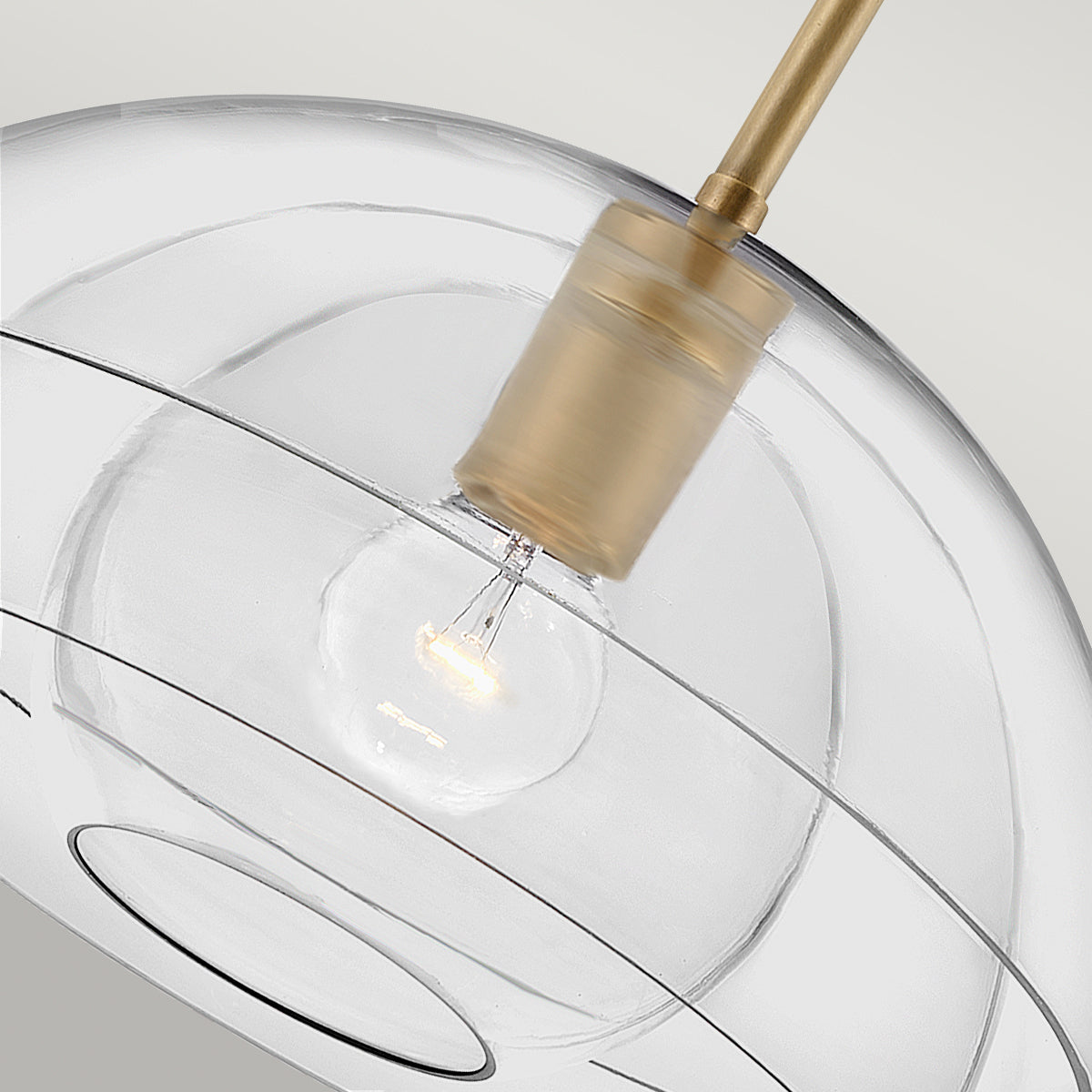 Quintiesse Lotus Single Pendant Heritage Brass – from Amos Lighting + Home