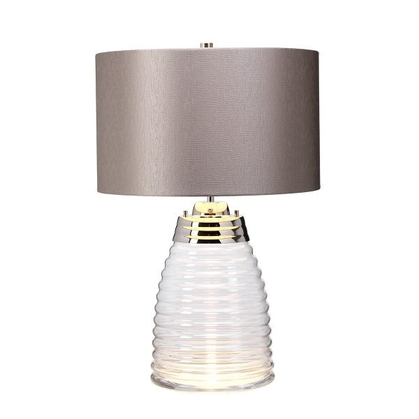 Quintiesse Milne Table Lamp Grey – from Amos Lighting + Home