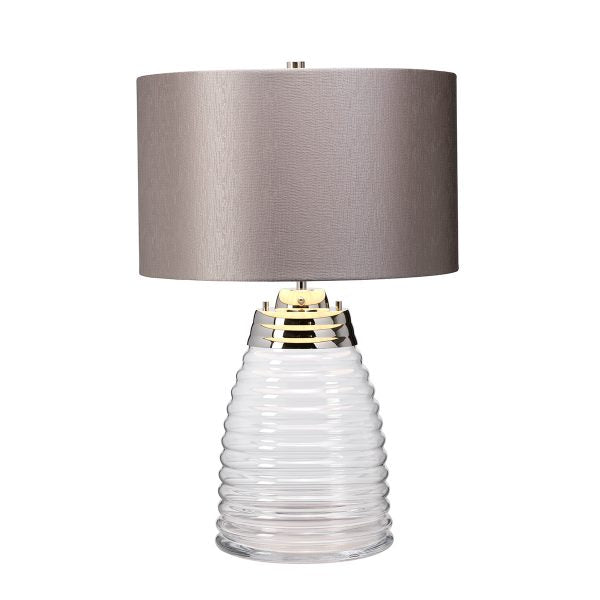 Quintiesse Milne Table Lamp Grey – from Amos Lighting + Home