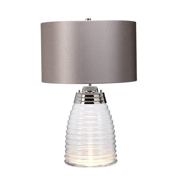 Quintiesse Milne Table Lamp Grey – from Amos Lighting + Home