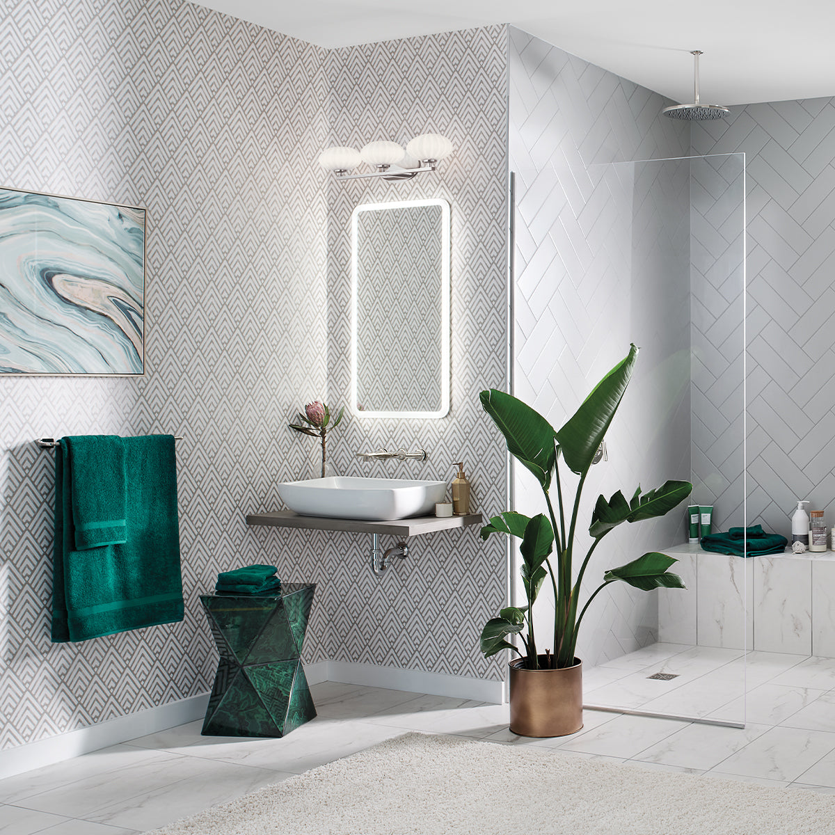 Quintiesse Pim 3 lt Bathroom Wall Light Polished Chrome – from Amos Lighting + Home