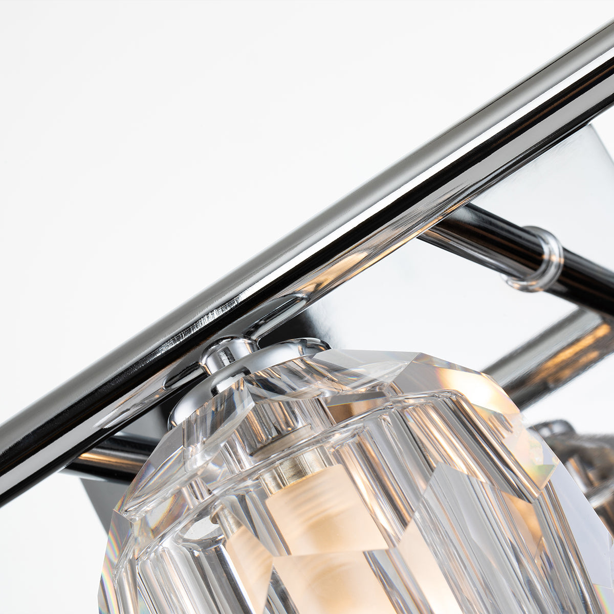 Quintiesse Regalia 3 lt Bathroom Wall Light Crystal and Polished Chrome IP44 – from Amos Lighting + Home