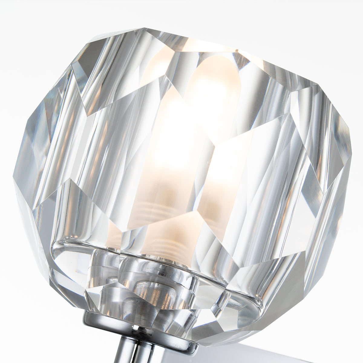 Quintiesse Regalia Bathroom Wall Light Crystal and Polished Chrome IP44 – from Amos Lighting + Home