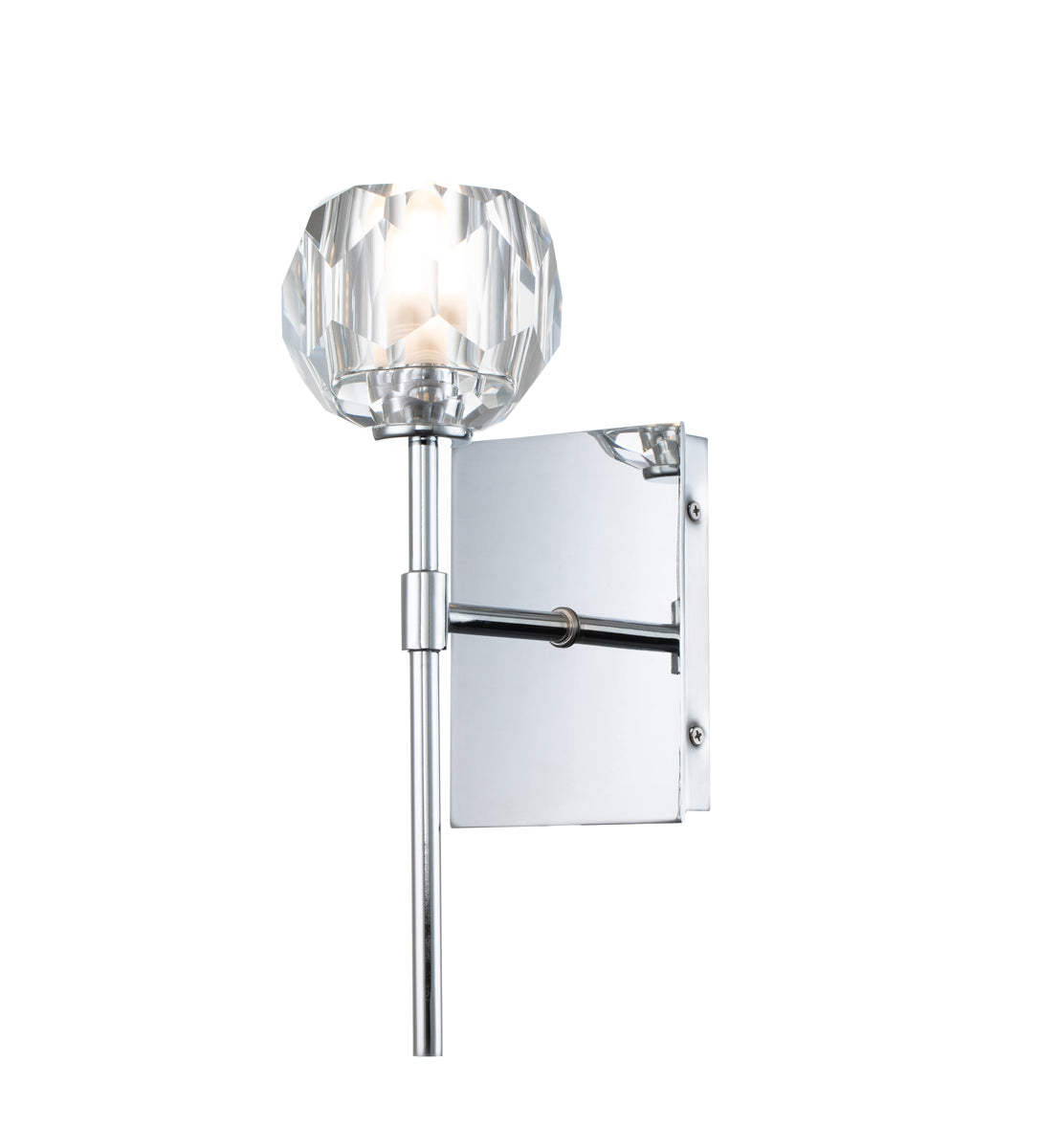 Quintiesse Regalia Bathroom Wall Light Crystal and Polished Chrome IP44 – from Amos Lighting + Home