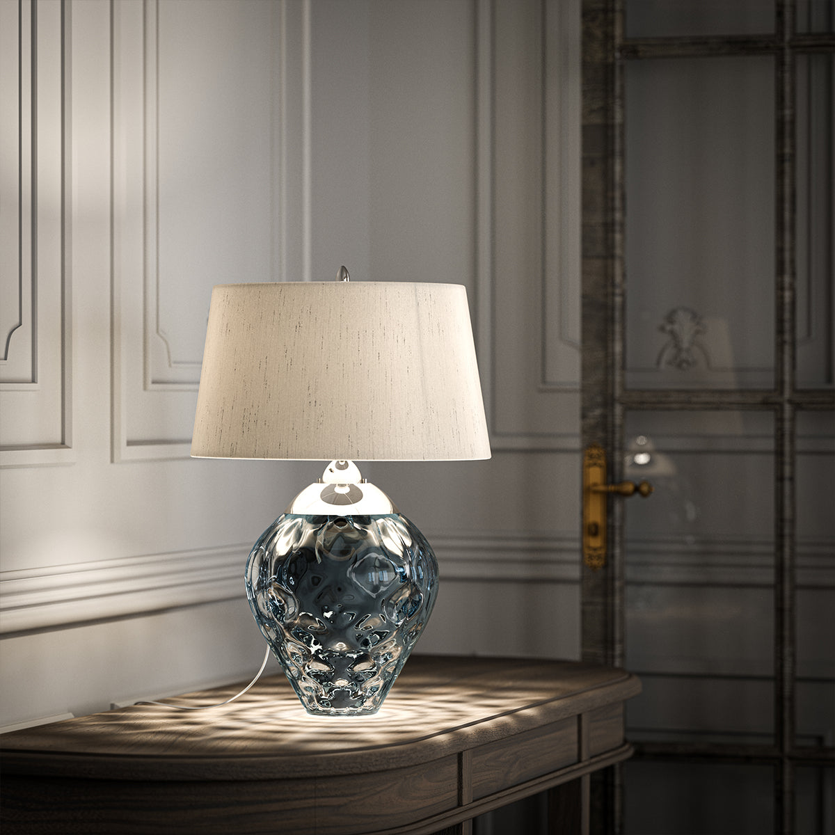 Quintiesse Samara Table Lamp Light Blue – from Amos Lighting + Home