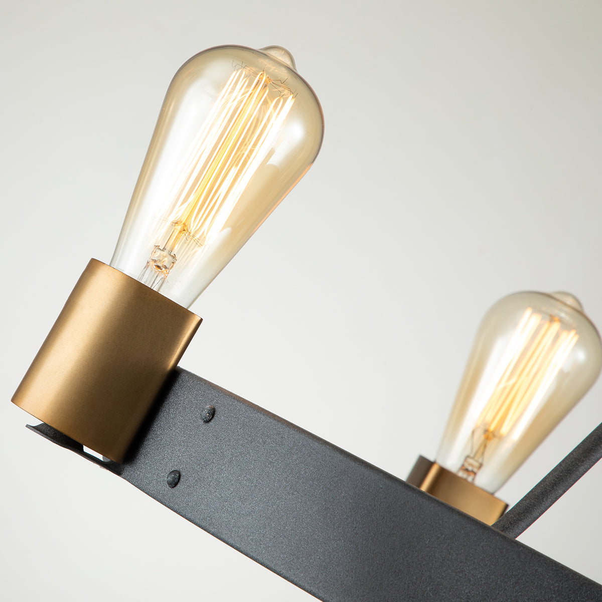 Quintiesse Silas 4 lt Semi-flush/Pendant, Aged Zinc – from Amos Lighting + Home