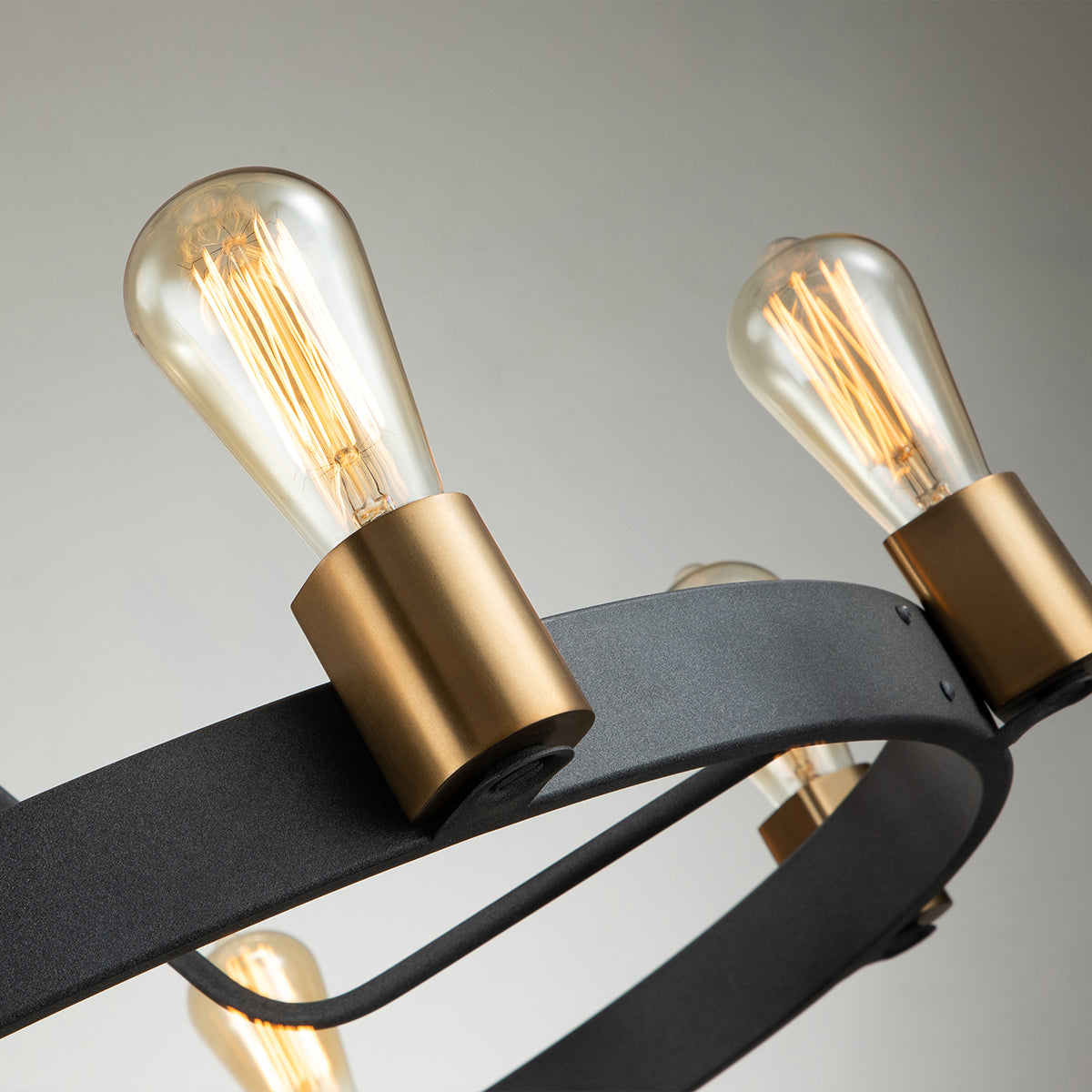 Quintiesse Silas 8 lt Semi-flush/Pendant, Aged Zinc – from Amos Lighting + Home