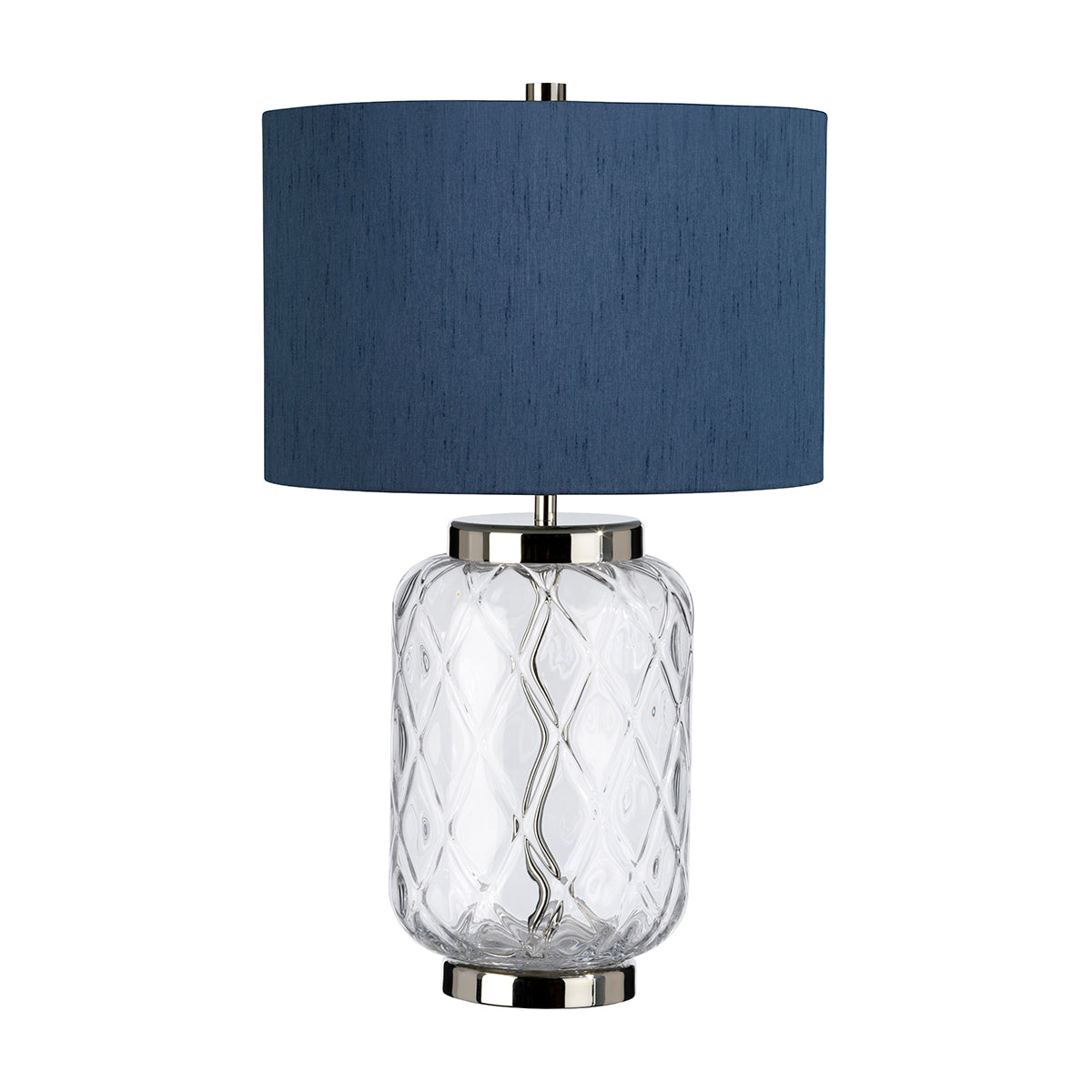 Quintiesse Sola Large Glass Table Lamp with Breton Shade – Amos ...