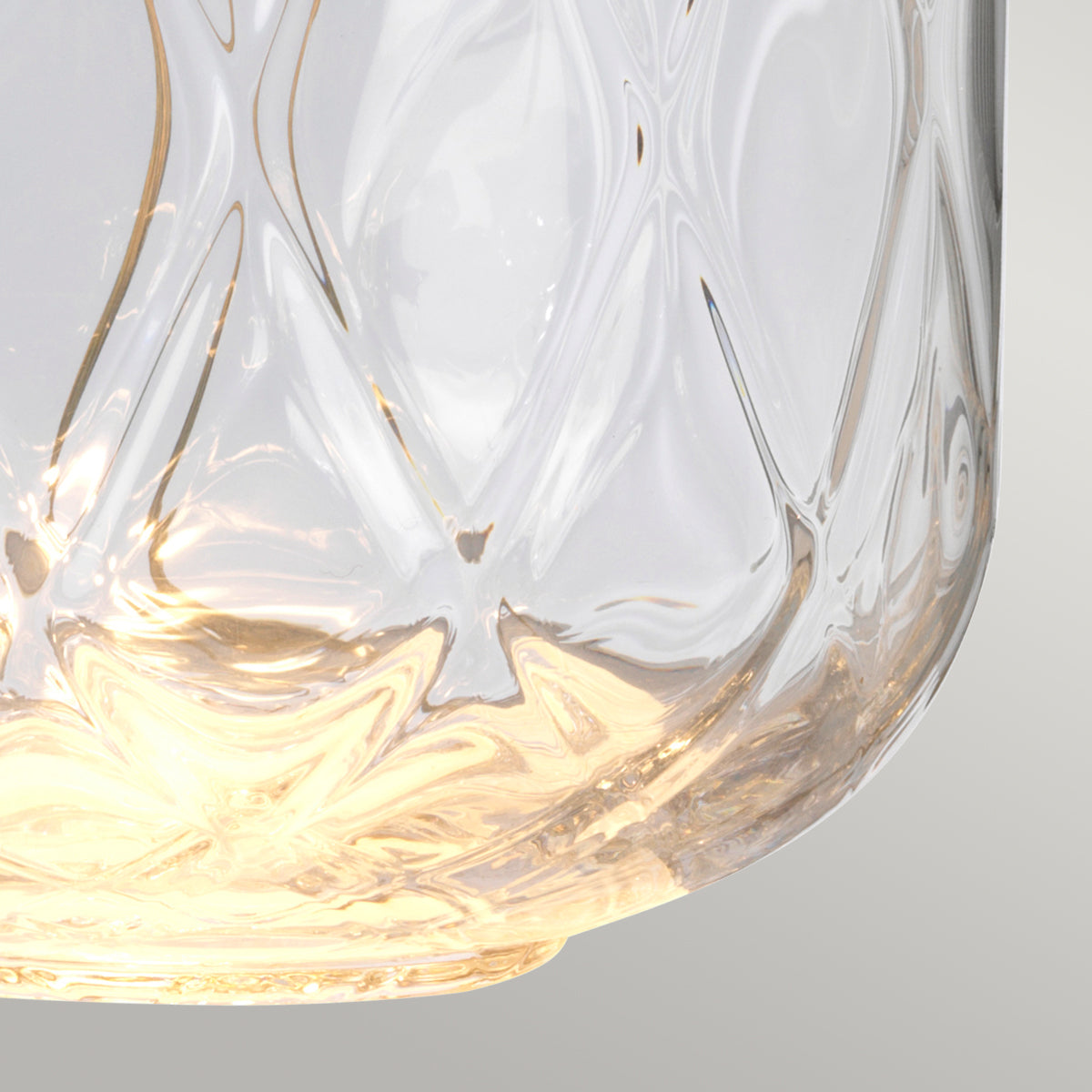 Quintiesse Sola Small Glass Table Lamp with Breton Shade – from Amos Lighting + Home