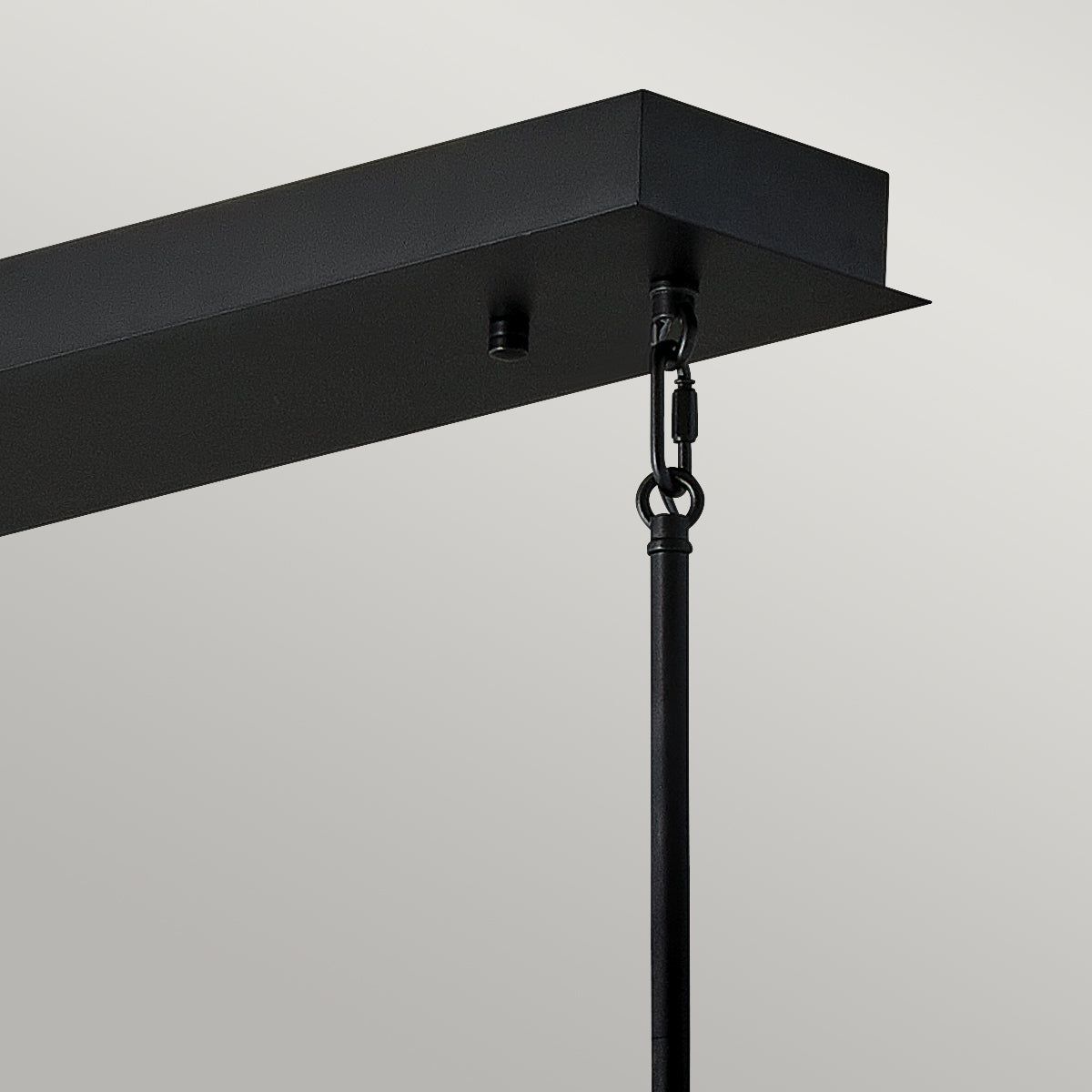 Quintiesse Styx LED Linear Pendant Light Black with Gilded Gold – from Amos Lighting + Home