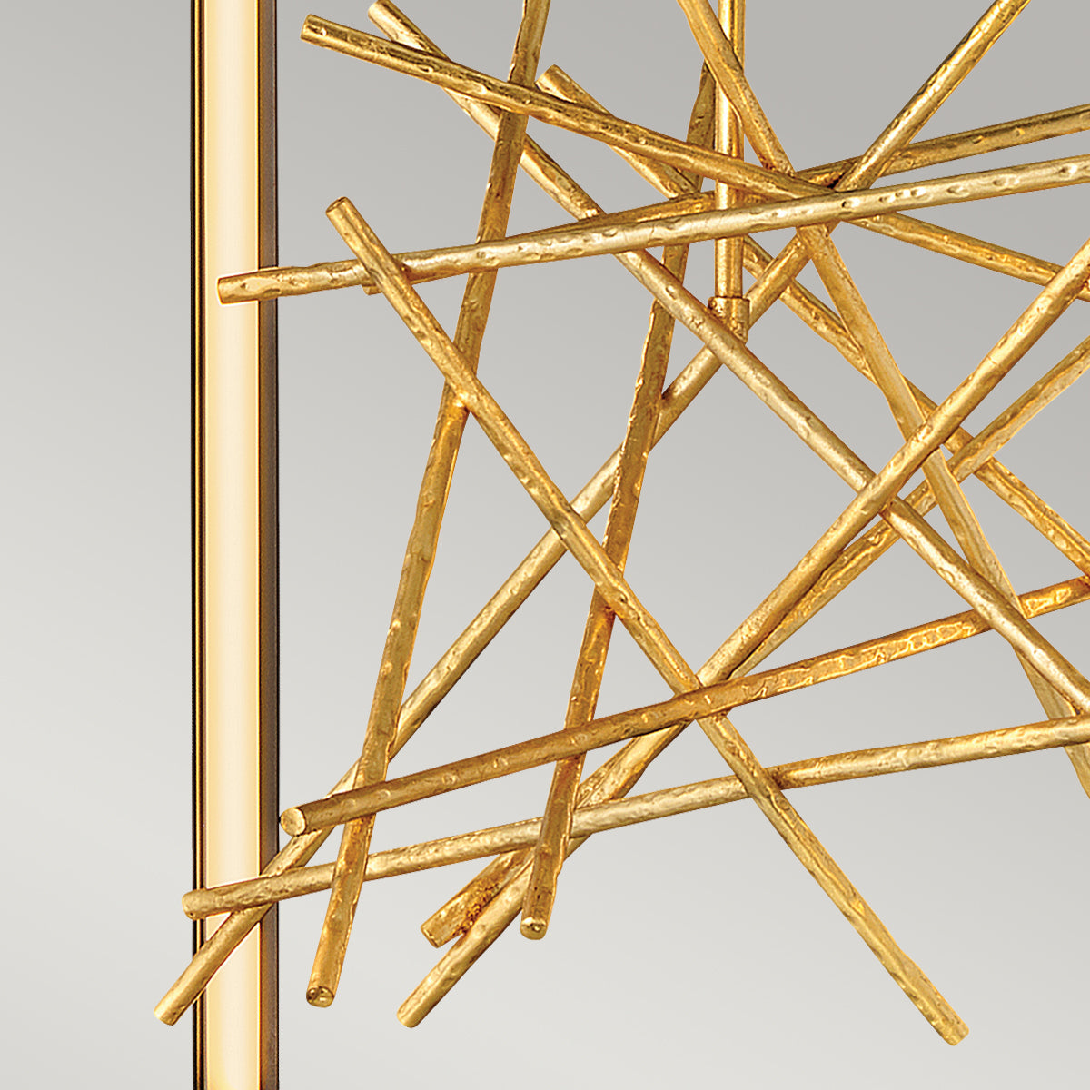 Quintiesse Styx LED Pendant Chandelier Black with Gilded Gold – from Amos Lighting + Home