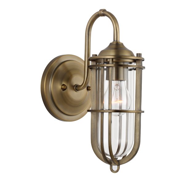 Quintiesse Urban Restoration 1 Light Wall Light IP44 – from Amos Lighting + Home