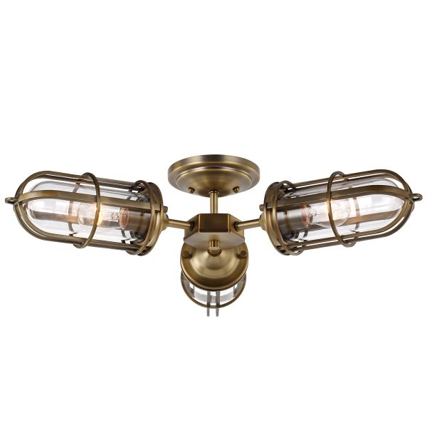 Quintiesse Urban Restoration 3 Light Semi Flush – from Amos Lighting + Home