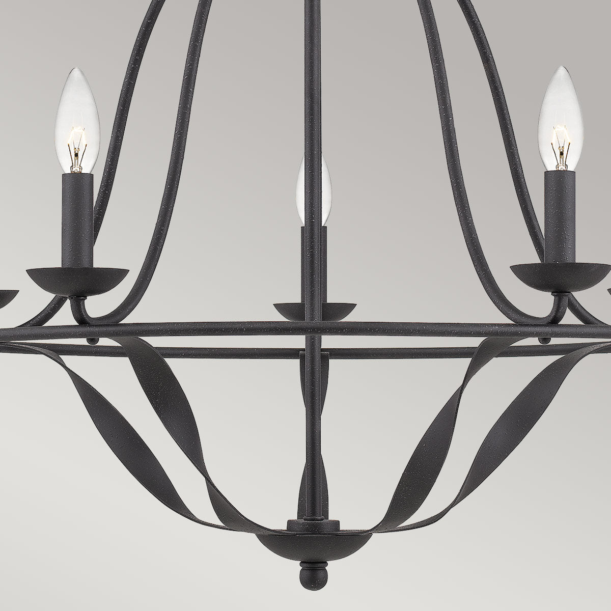 Quoizel Bradbury 5 Light Chandelier Grey