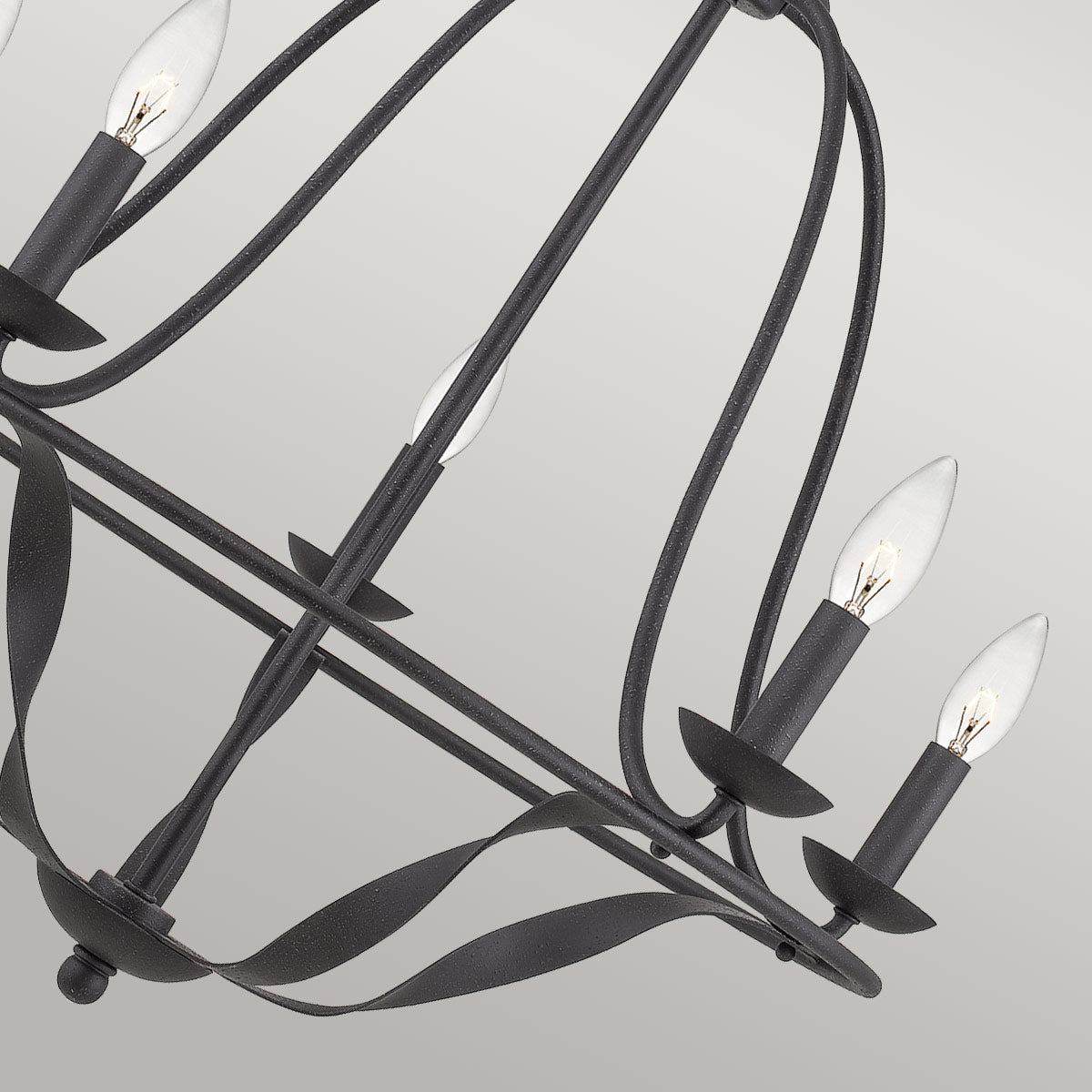 Quoizel Bradbury 5 Light Chandelier Grey