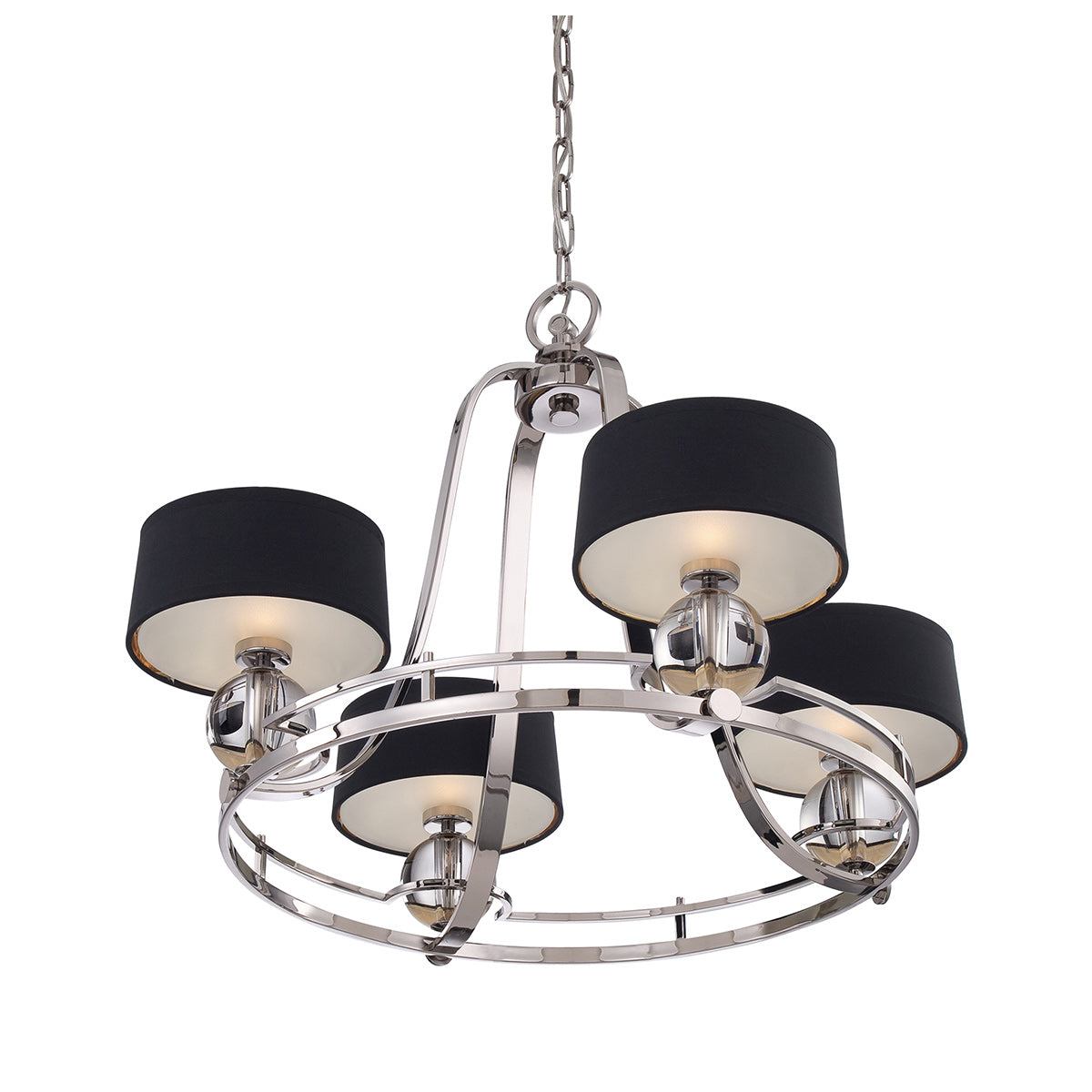 Quoizel Gotham 4 Light Chandelier Silver