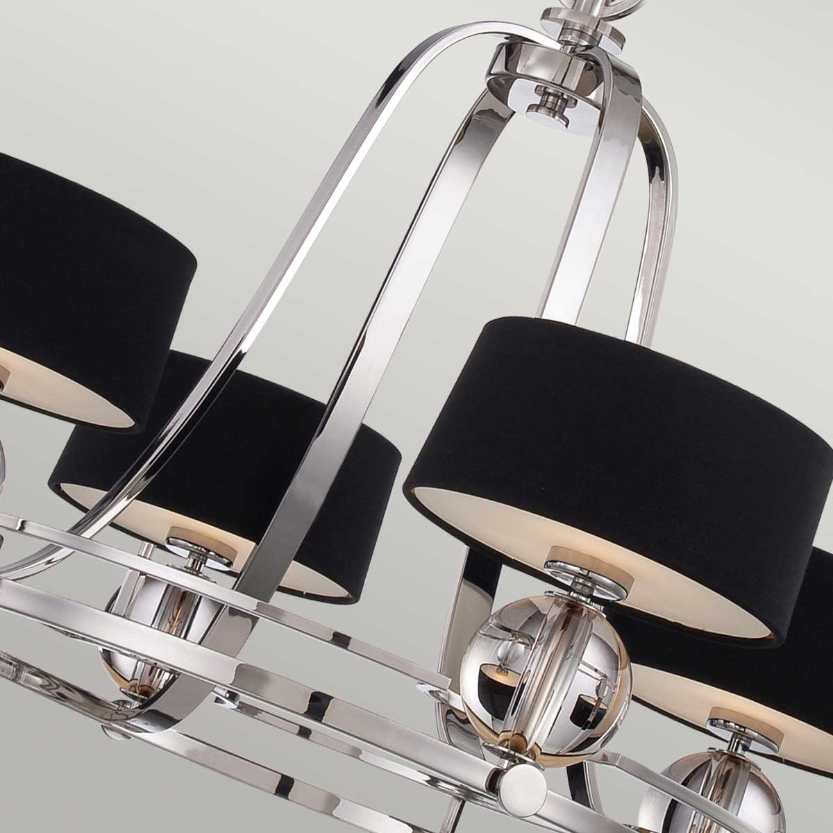 Quoizel Gotham 4 Light Chandelier Silver