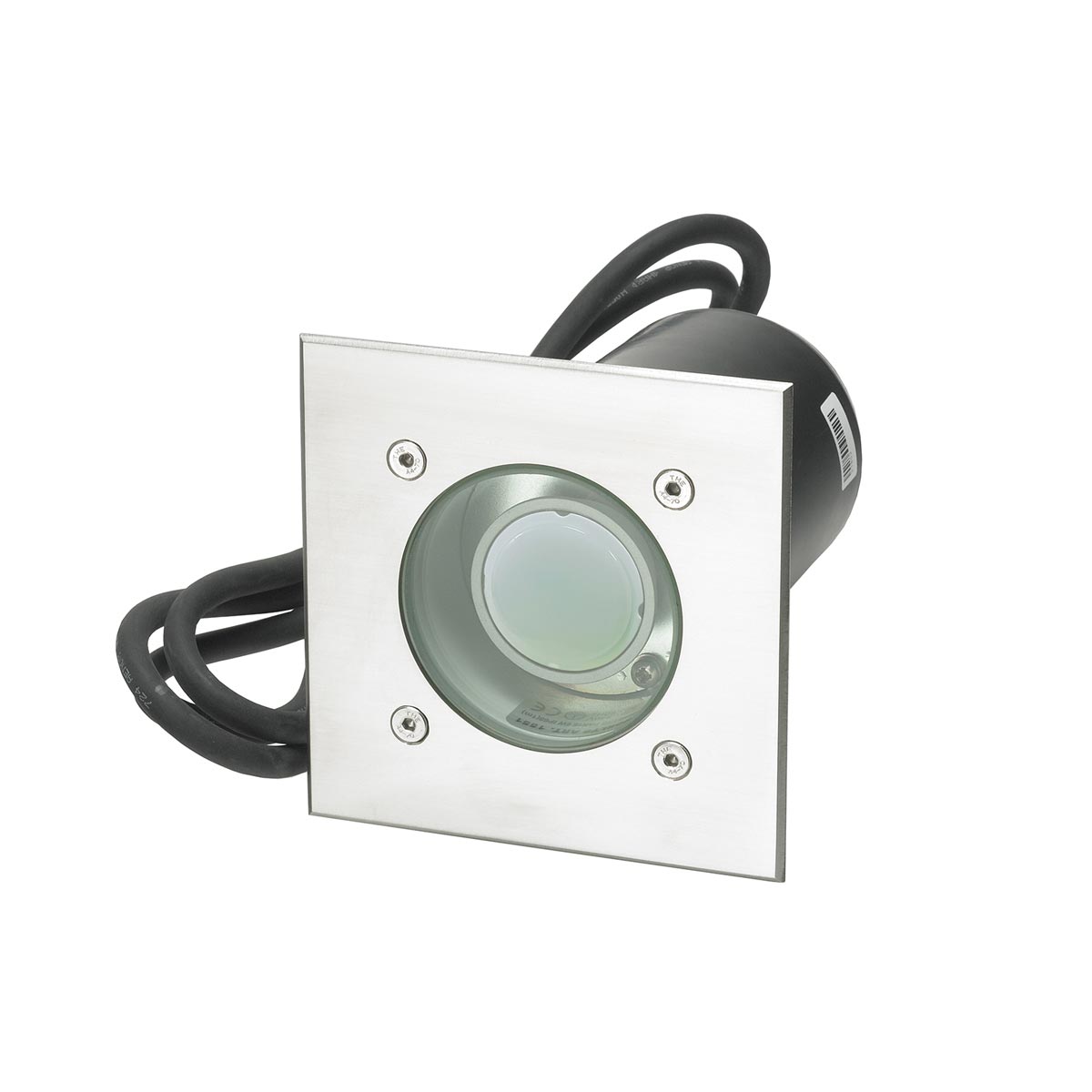 Norlys Rena Square 1 Light Inground Light Stainless Steel GU10