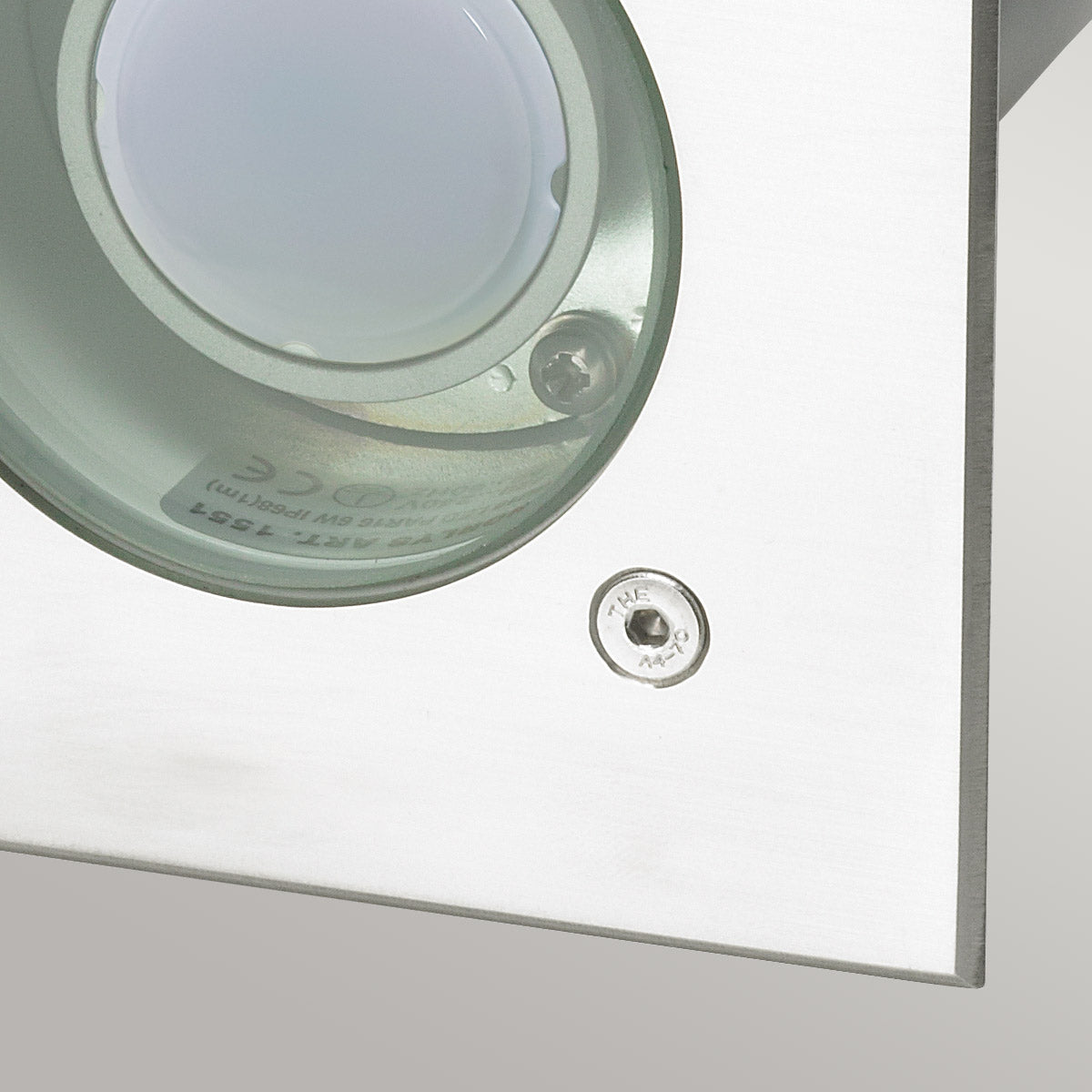 Norlys Rena Square 1 Light Inground Light Stainless Steel GU10