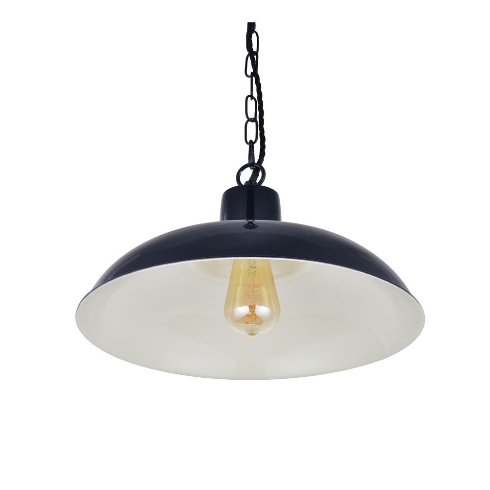 Soho Lighting Portland Pendant Light Squid Ink Blue
