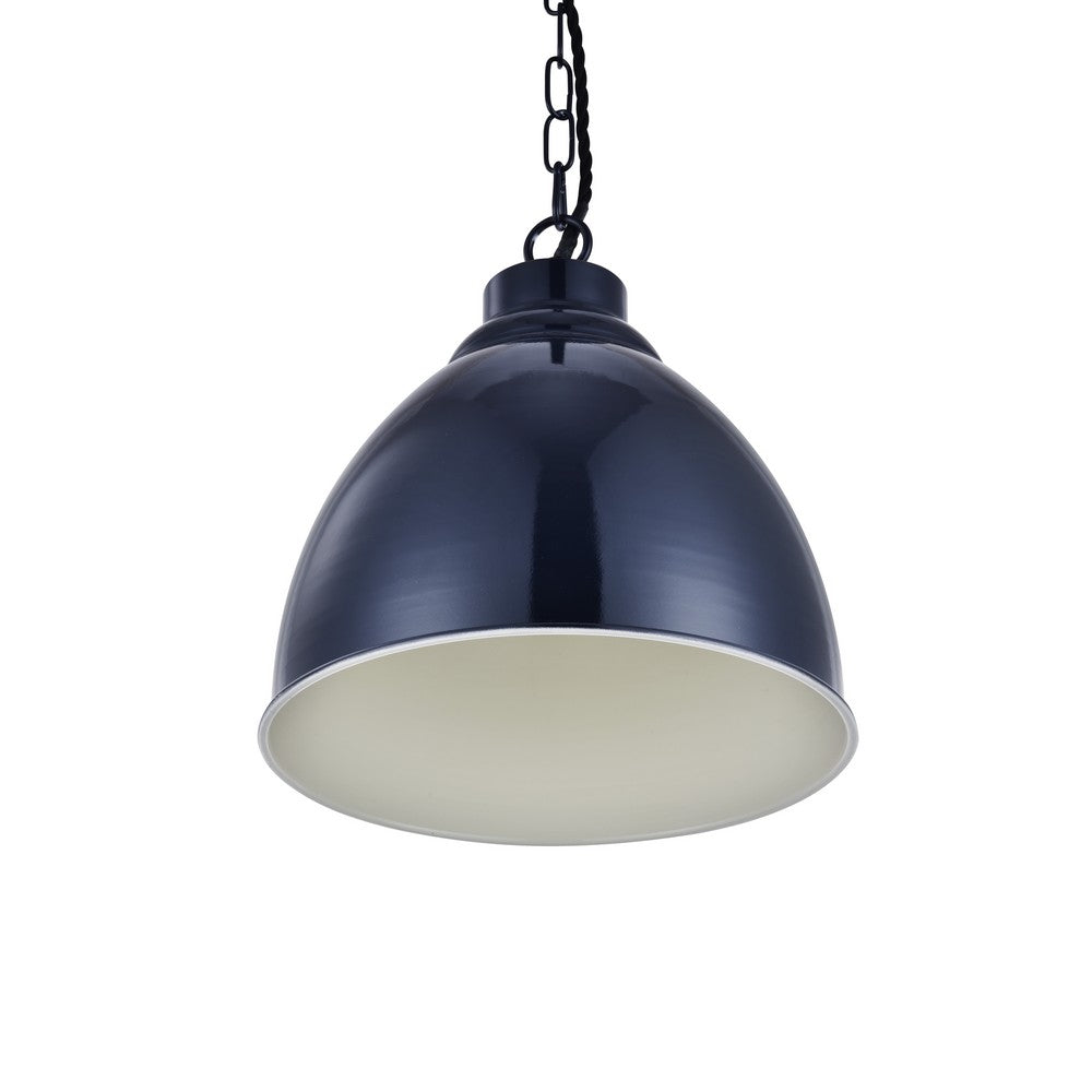 Soho Lighting Oxford Vintage Pendant Squid Ink Blue