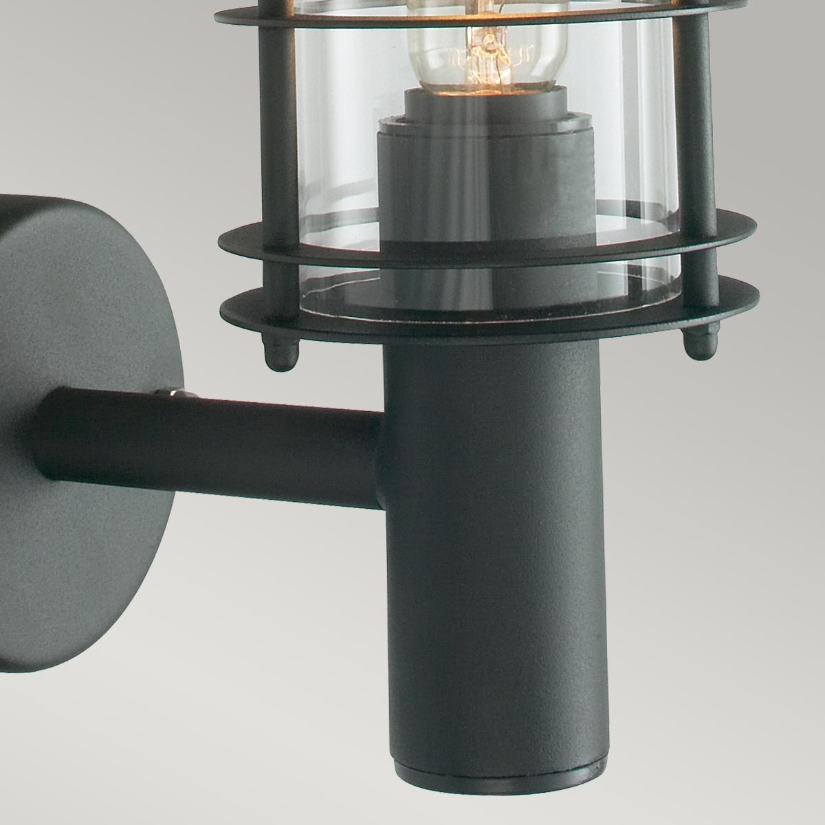 Norlys Stockholm 1 Light Wall Lantern - Black