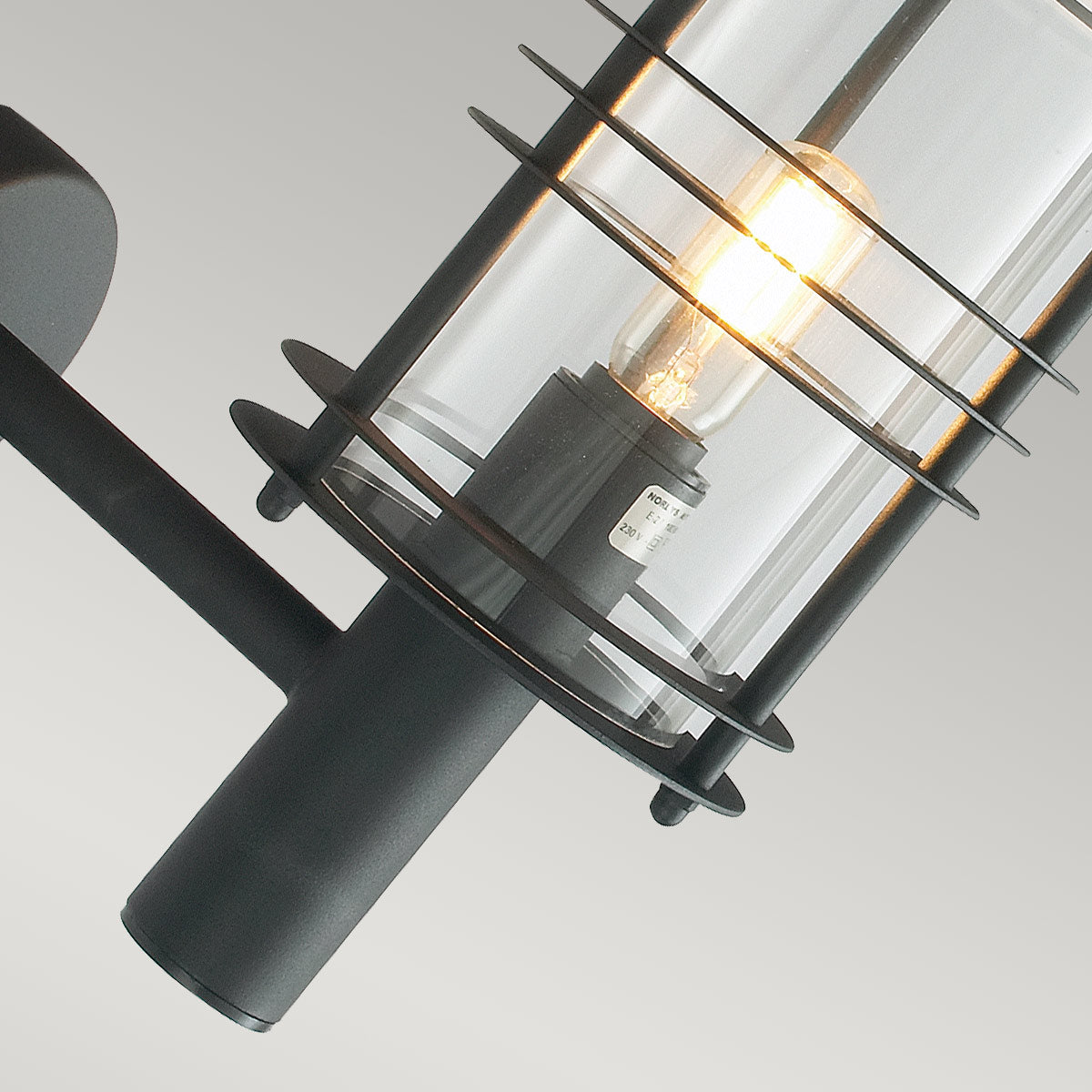 Norlys Stockholm 1 Light Grande Wall Lantern - Black