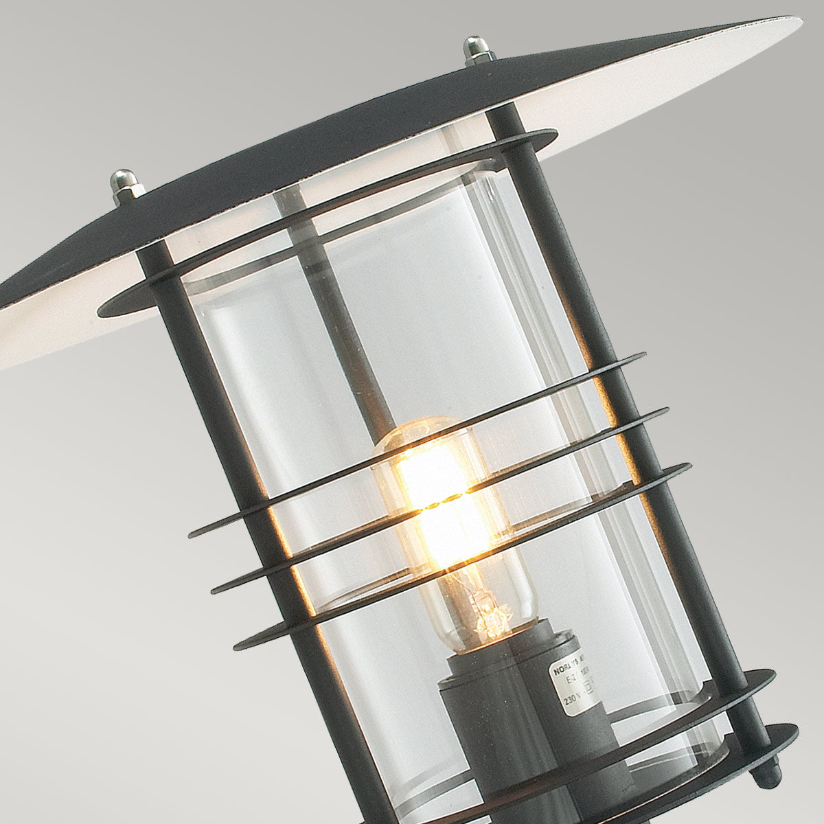 Norlys Stockholm 1 Light Grande Wall Lantern - Black