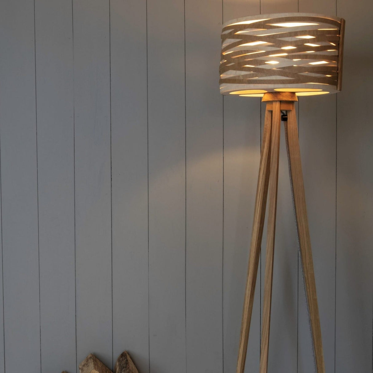 Stuart Lamble Convolution Drum Floor Lamp – from Amos Lighting + Home
