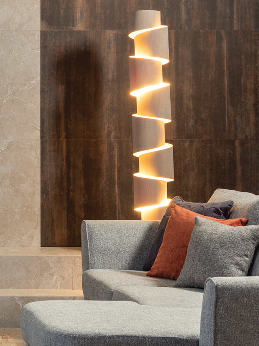 Stuart Lamble Stepp Oak Floor Lamp Express Delivery – from Amos Lighting + Home