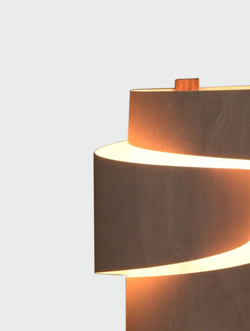 Stuart Lamble Stepp Oak Floor Lamp Express Delivery – from Amos Lighting + Home