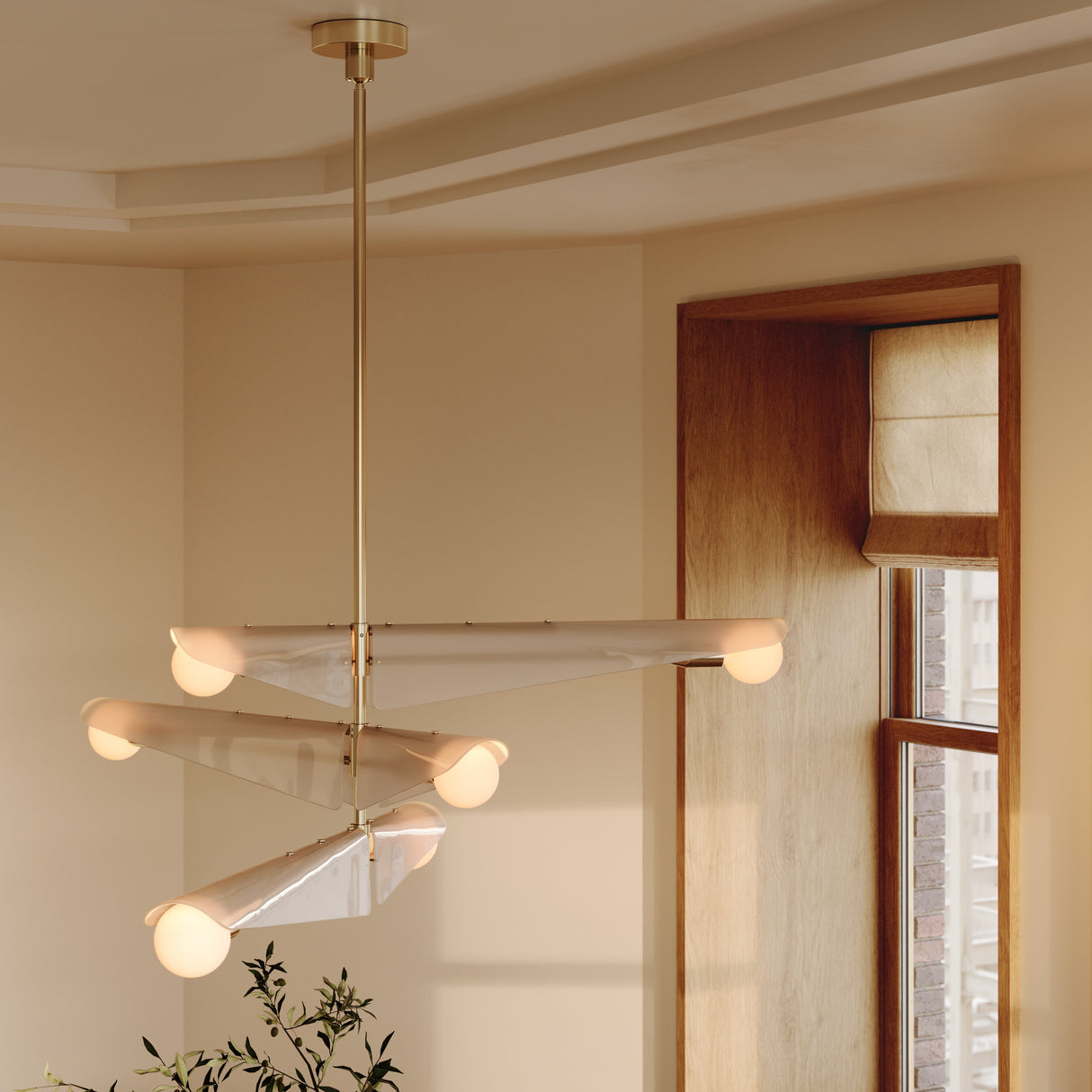 Tala Sycamore Chandelier 3 Tiers in Dusk Pink