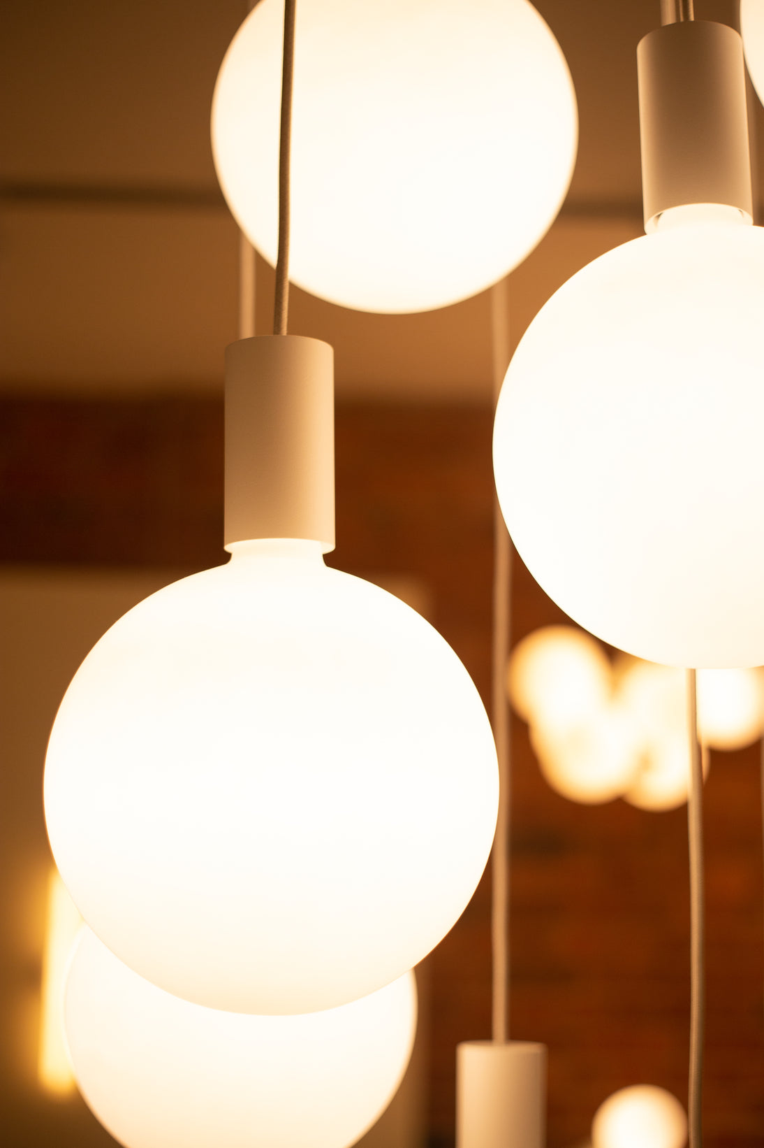 Tala Alumina Nine Pendant with Sphere V – from Amos Lighting + Home