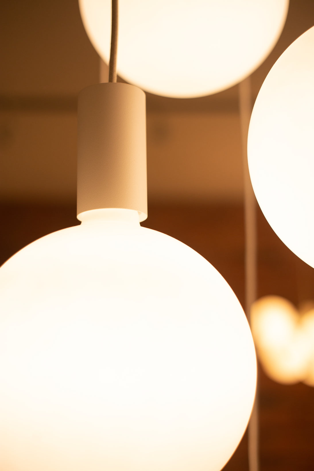 Tala Alumina Nine Pendant with Sphere V – from Amos Lighting + Home