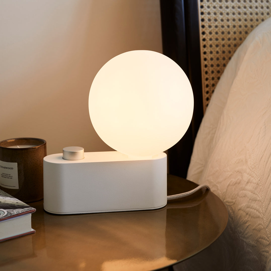 Tala Alumina Table Lamp in Chalk – from Amos Lighting + Home