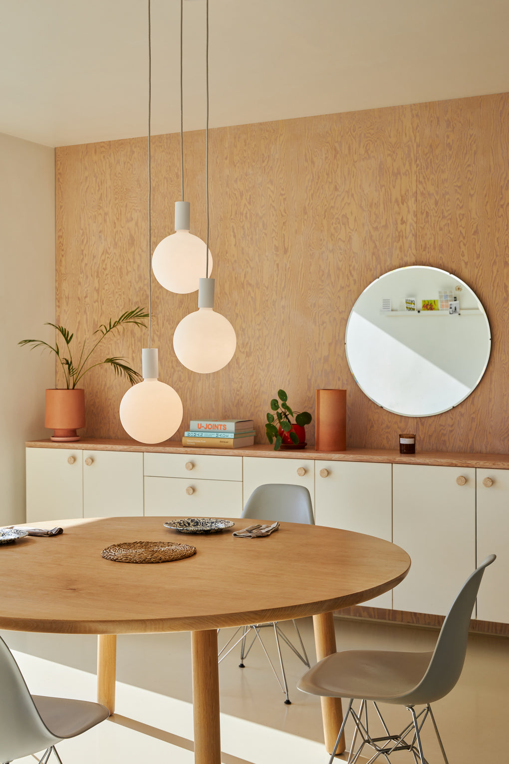 Tala Alumina Triple Pendant with Sphere V – from Amos Lighting + Home