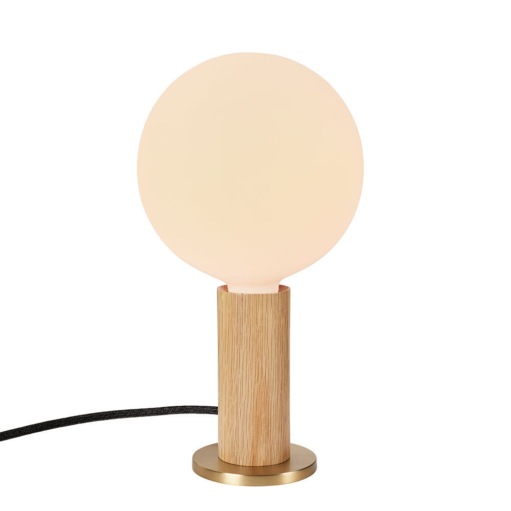 Tala Knuckle Oak Table Lamp with Sphere IV – from Amos Lighting + Home