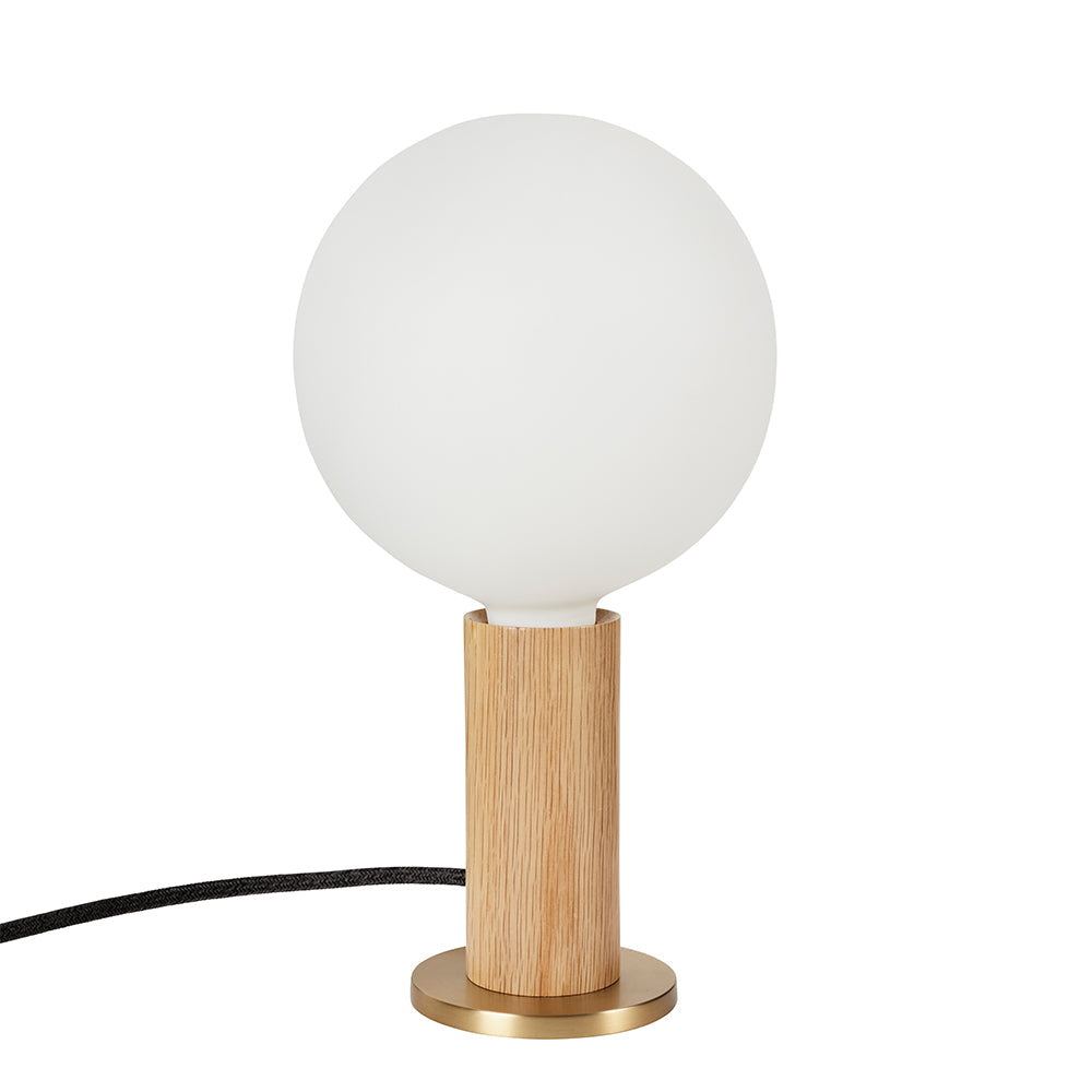 Tala Knuckle Oak Table Lamp with Sphere IV – from Amos Lighting + Home