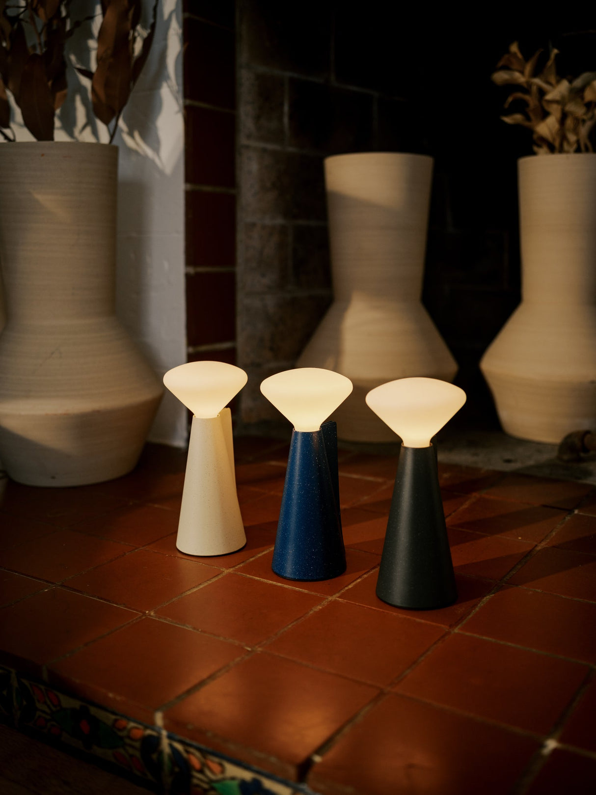 Tala Mantle Portable Lamp in Stone White – from Amos Lighting + Home