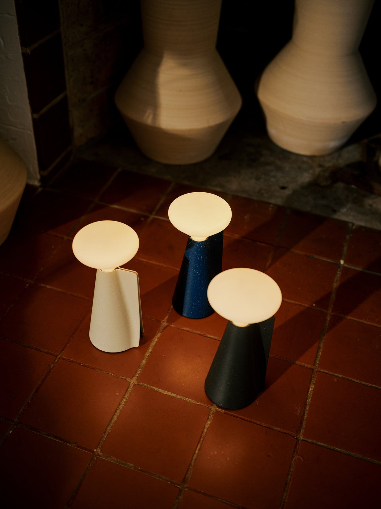 Tala Mantle Portable Lamp in Stone White – from Amos Lighting + Home