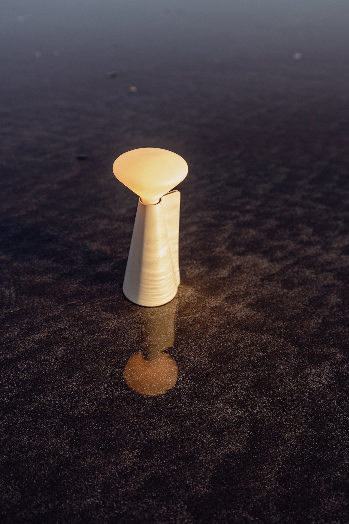 Tala Mantle Portable Lamp in Stone White – from Amos Lighting + Home