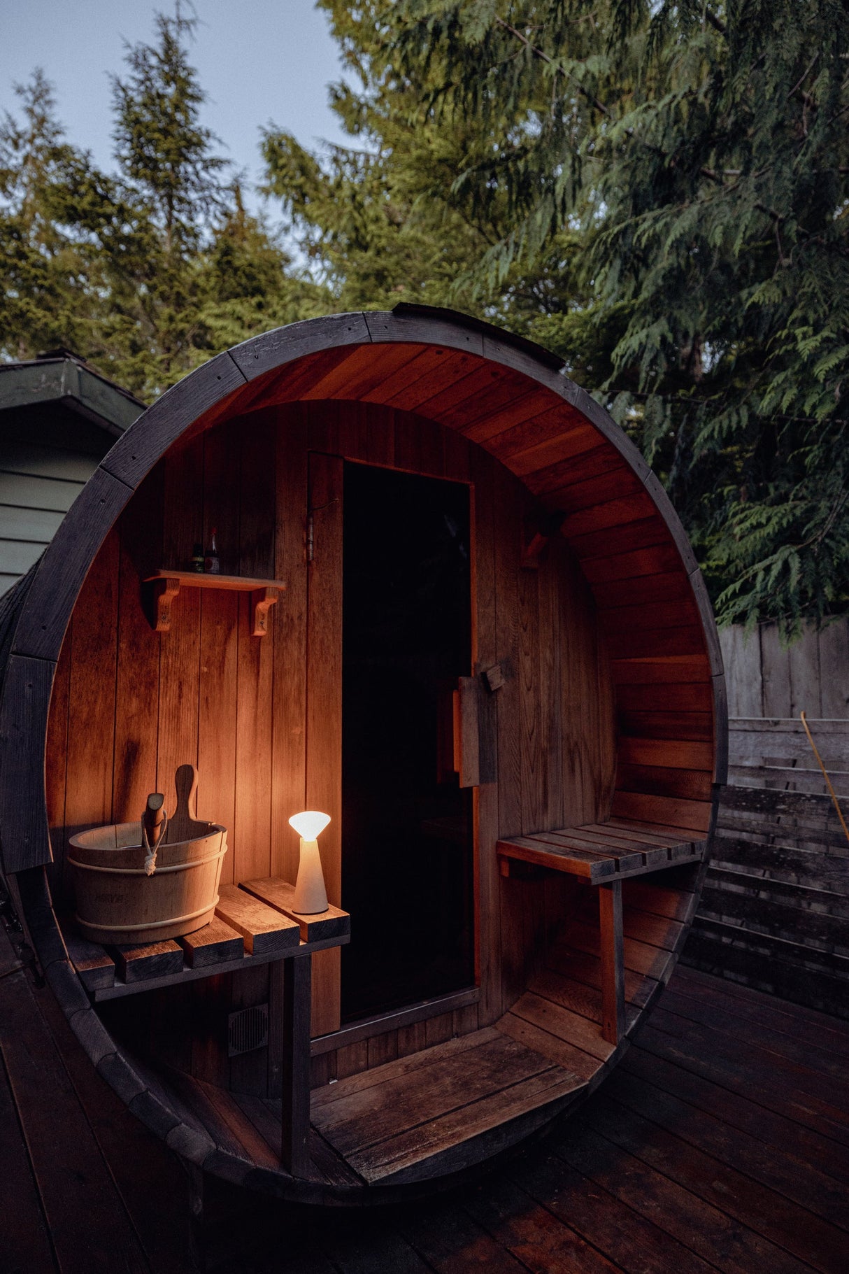 Tala Mantle Portable Lamp in Stone White – from Amos Lighting + Home