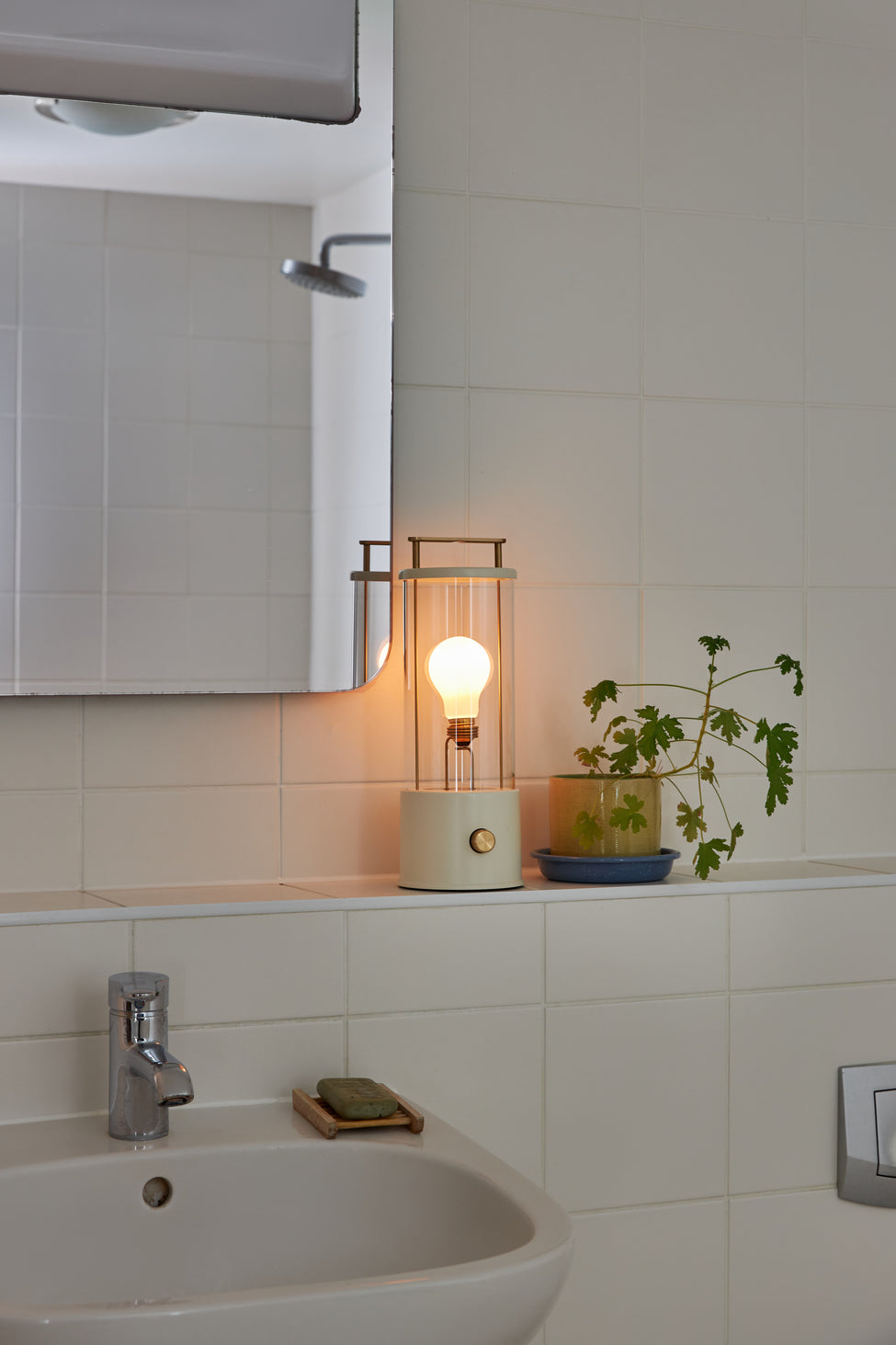 Tala Muse Portable Lamp in Farrow & Ball Candlenut White – from Amos Lighting + Home