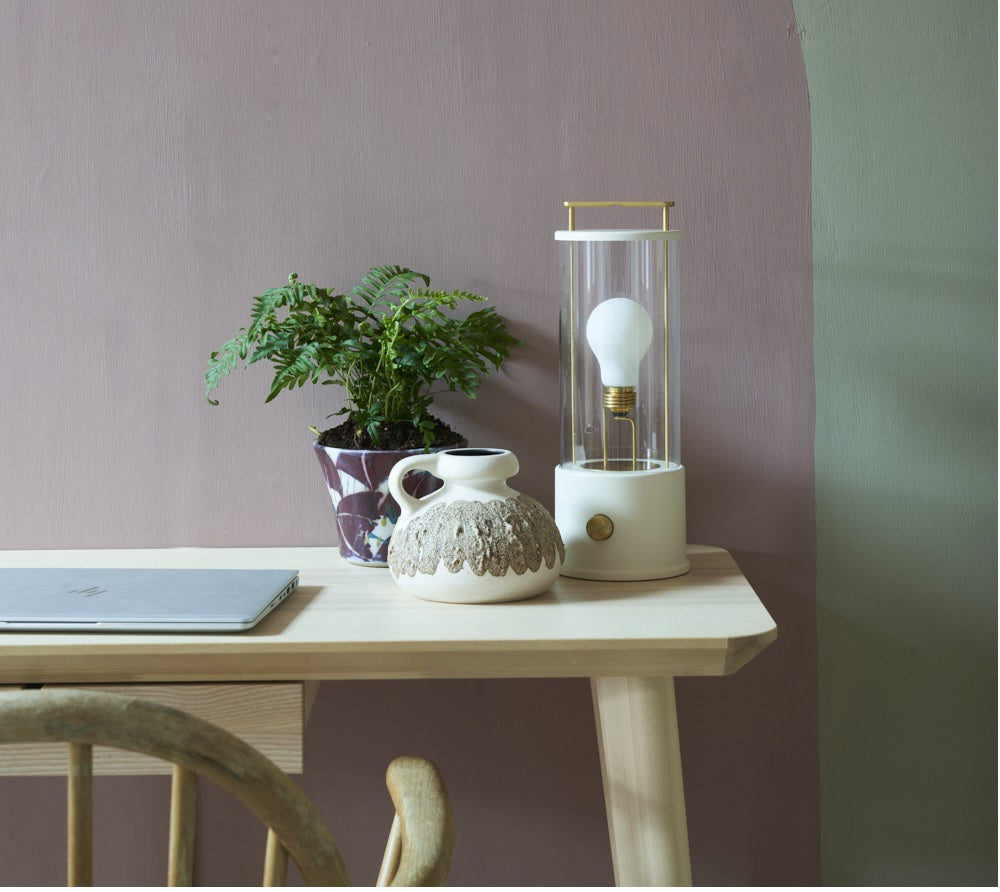 Tala Muse Portable Lamp in Farrow & Ball Candlenut White – from Amos Lighting + Home