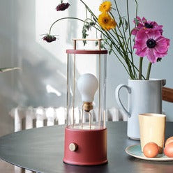 Tala Muse Portable Lamp in Farrow & Ball Pomona Red – from Amos Lighting + Home
