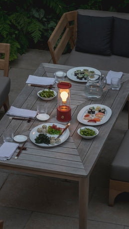 Tala Muse Portable Lamp in Farrow & Ball Pomona Red – from Amos Lighting + Home