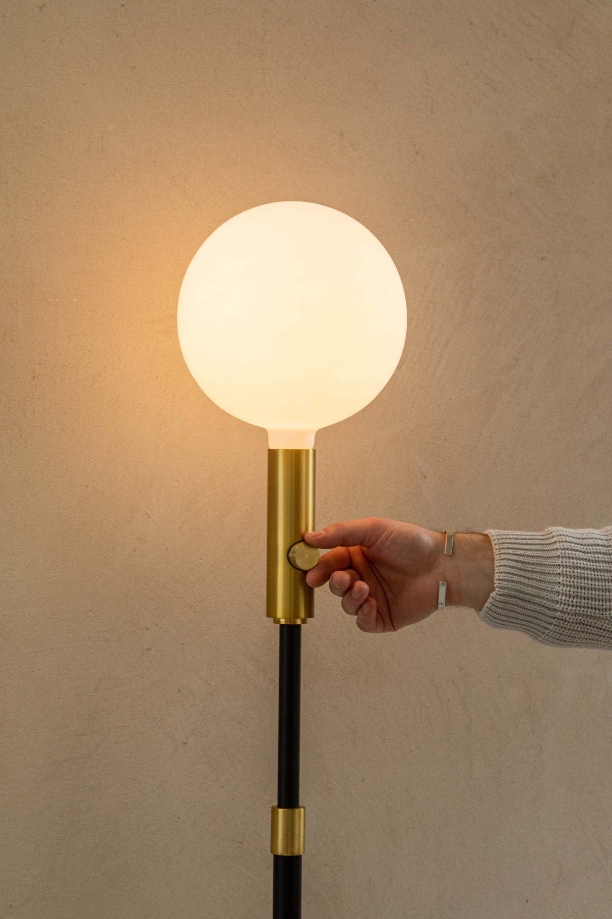 Tala Poise Adjustable Floor Lamp Brass – from Amos Lighting + Home