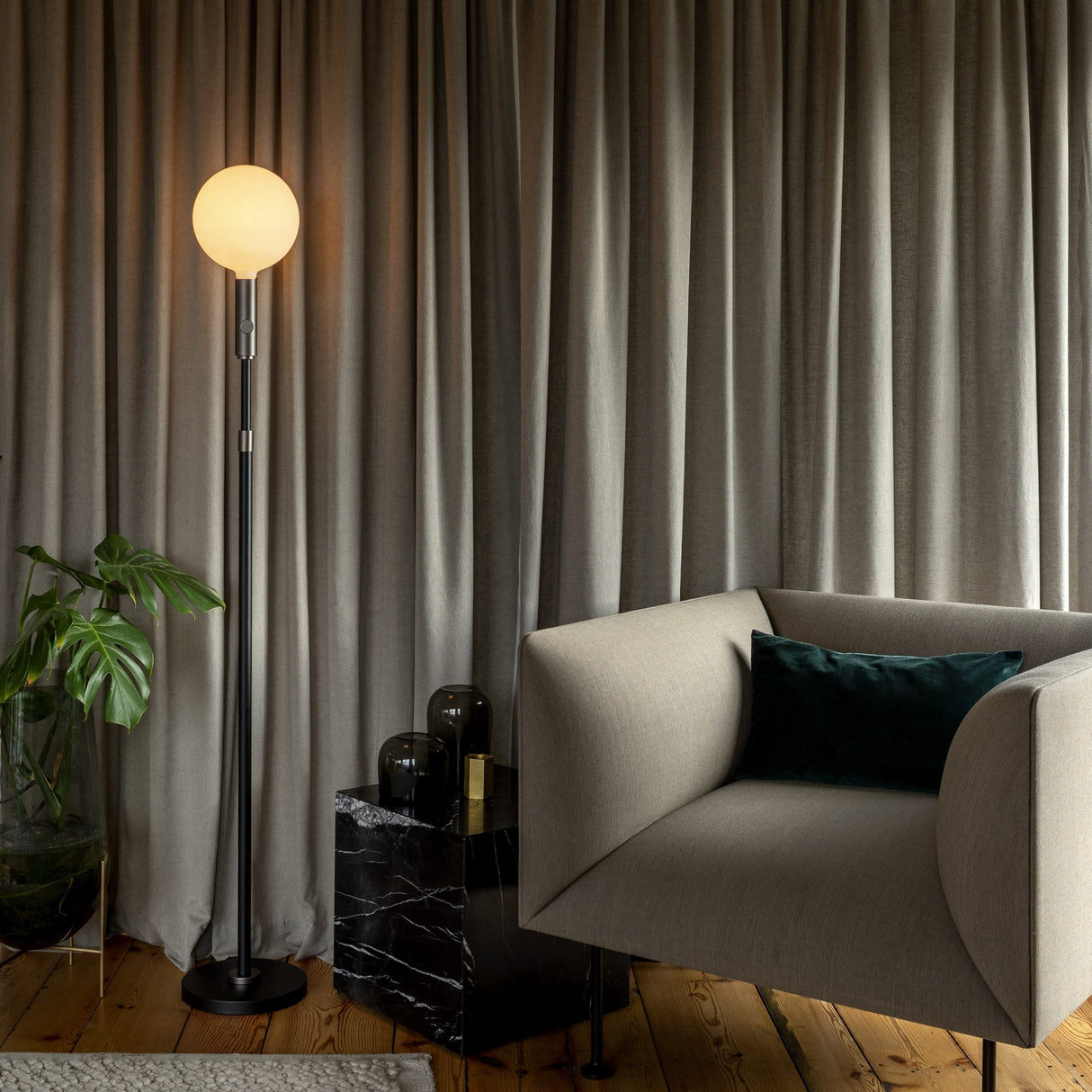 Tala Poise Adjustable Floor Lamp Graphite – from Amos Lighting + Home