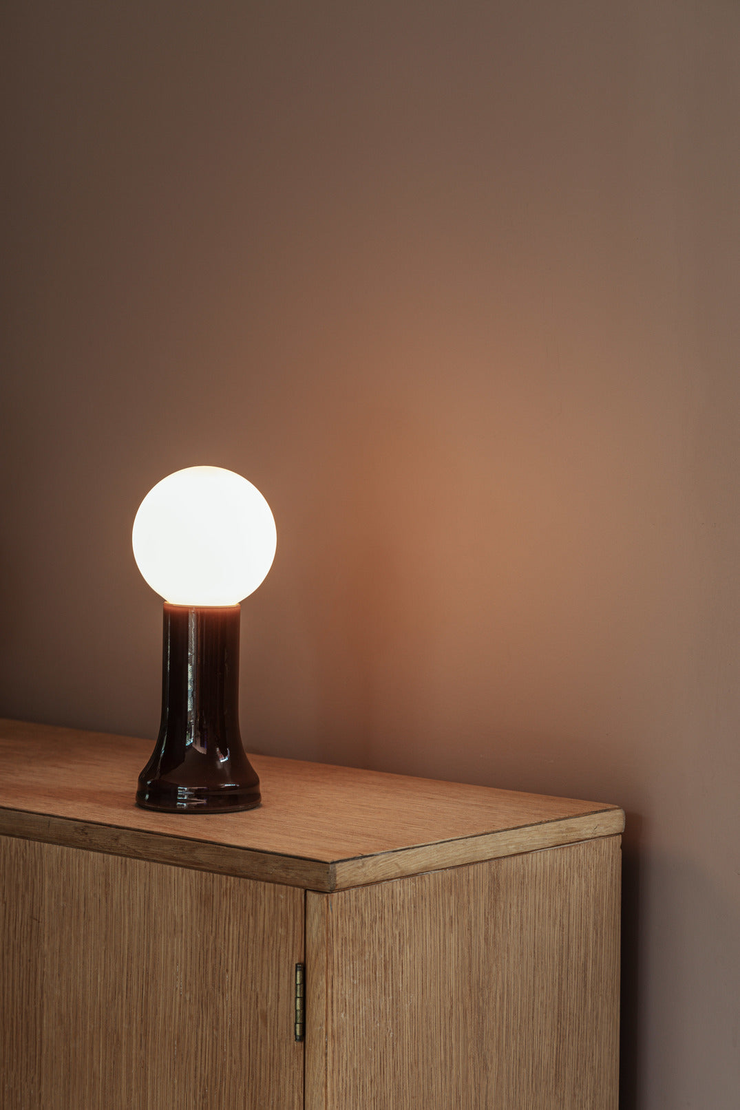 Tala Shore Recycled Glass Table Lamp Bottle Brown – from Amos Lighting + Home