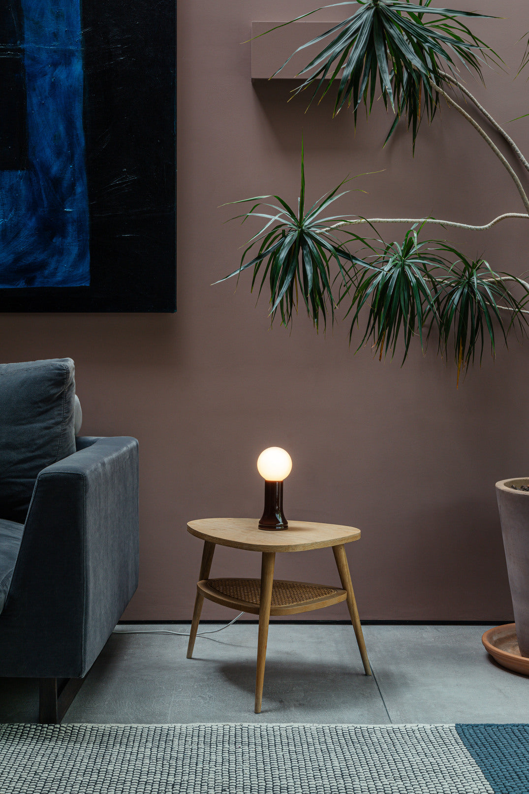 Tala Shore Recycled Glass Table Lamp Bottle Brown – from Amos Lighting + Home